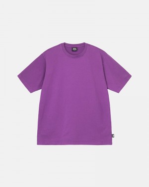 Stüssy Heavyweight Pigment Dyed Crew T-shirts Herren Weiß | AJDHR-8617