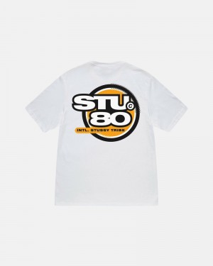 Stüssy Hot 80 T-shirts Herren Weiß | WANTU-5891