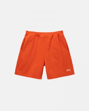 Stüssy Overdyed Stock Logo Kurze Hose Herren Blau | WDQPS-1968
